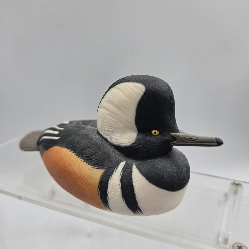 Danbury Mint HOODED MERGANSER North American Duck Decoy Limited Ed George Kruth